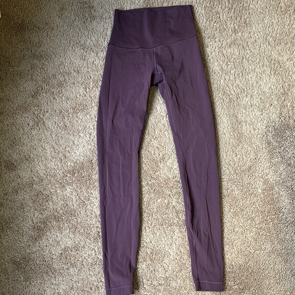 High-Waisted Purple Leggings
